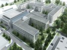 Wizualizacja Uniwersyteckiego Szpitala Klinicznego w Białymstoku po rozbudowie i modernizacji