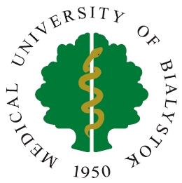 Logotyp Uniwersytetu Medycznego w formacie cdr w języku angielskim.