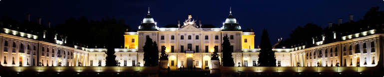 The Branicki Palace . Branicki Palace by night.