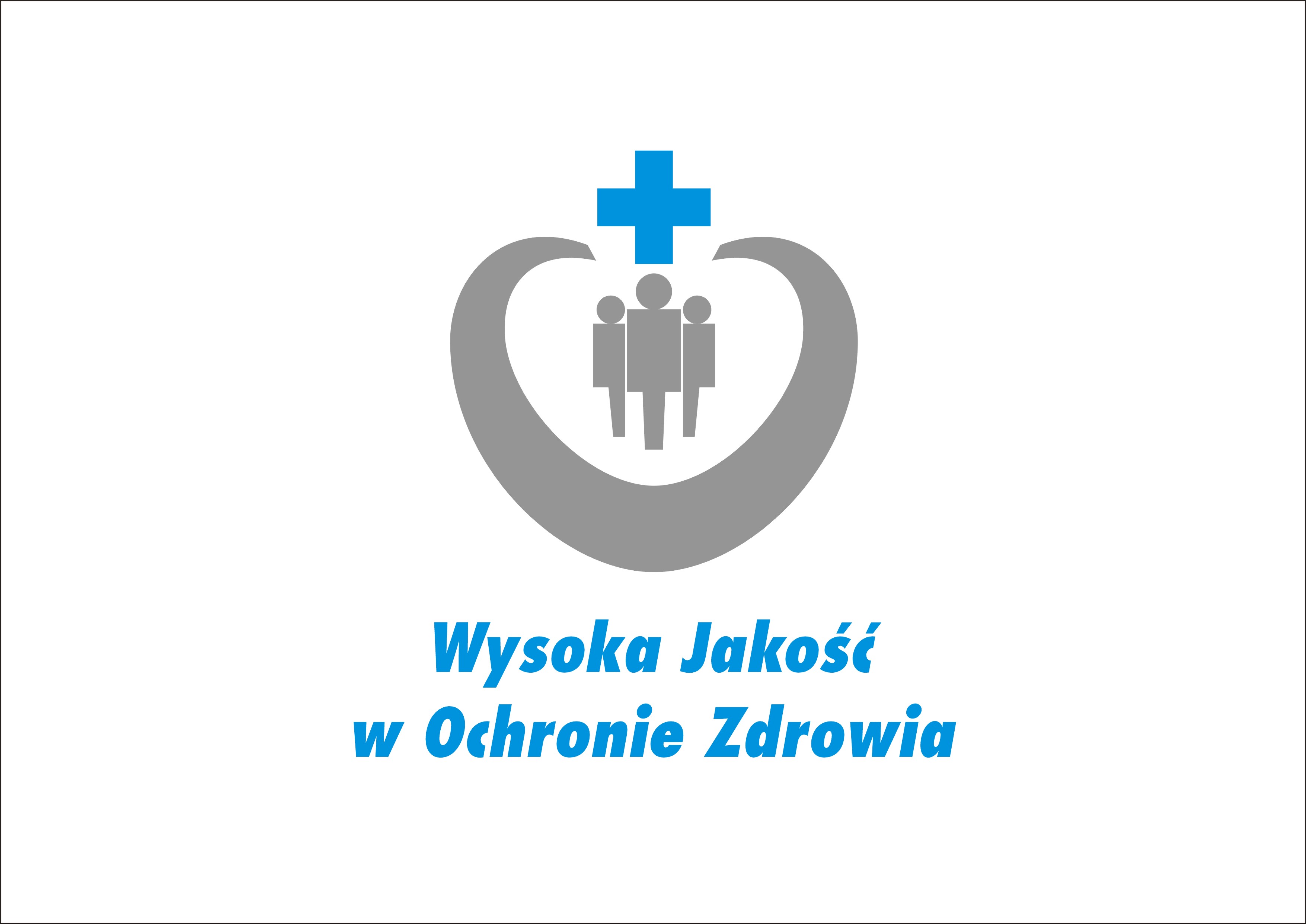 Logo wysoka jakość w ochronie zdrowia