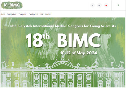 Link: 18th Bialystok International Medical Congress 10-12 maja 2024