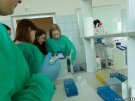 Uczniowie I LO - zajęcie w Zakładzie Biochemii Farmaceutycznej 