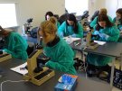Uczniowie II LO w Augustowie - zajęcia w Zakładzie biologii