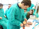 Uczniowie XIV LO podczas ćwiczeń w Zakładzie Bromatologii 