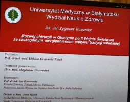 Kultywowanie dziedzictwa medycznego na UMB 