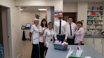 Studenci podczas stażu