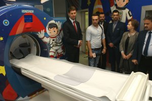Official opening after the modernization of the MRI scan and the CAT scan laboratory of the University Children Hospital 
