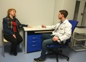 Zajęcia z tzw. pacjentem symulowanym w Centrum Symulacji Medycznej UMB