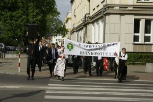 The Norwegian MUB’s students marched through Białystok streets to celebrate the Independence Day of their country