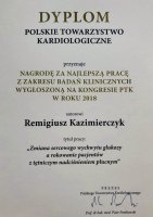 Nagrody za prace naukowe podczas Kongresu Kardiologicznego w Krakowie
