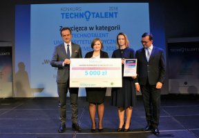 The winners of the MUB's Technotalent competition 2018 