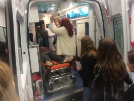 Centrum Symulacji Medycznej UMB odwiedzili licealiści z Olecka