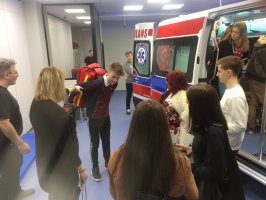 Centrum Symulacji Medycznej UMB odwiedzili licealiści z Olecka