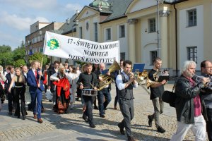 Przemarsz norweskich studentów z okazji Święto Niepodległości Norwegii