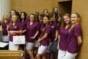 Students officially joined the nurses and midwives community