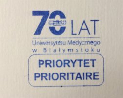 Okolicznościowy stempel Poczty Polskiej z jubileuszowym logo UMB