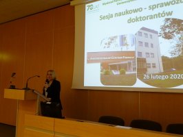 Sesja naukowo -sprawozdawcza doktorantów