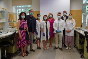 Profesor Roman Lesyk z wizytą w Zakładzie Biotechnologii UMB