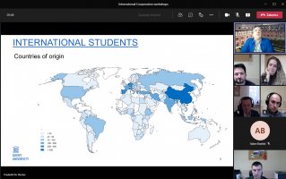 Studenci zagraniczni na Ghent University (wg kraju pochodzenia) - mapka