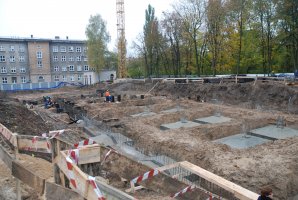 Plac budowy ECF październik 2009

