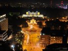 Pałac Branickich nocą - widok z Urzędu Miasta.