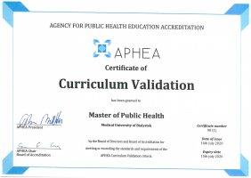 UMB uzyskał prestiżową akredytację zagraniczną APHEA na kierunku zdrowie publiczne UMB uzyskał prestiżową akredytację zagraniczną APHEA na kierunku zdrowie publiczne