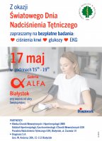 Dzień Nadciśnienia Tętniczego w Alfa Centrum - 17 maja 2022