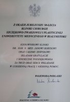 50 lat Kliniki Chirurgii Szczękowo-Twarzowej i Plastycznej 50 lat Kliniki Chirurgii Szczękowo-Twarzowej i Plastycznej
