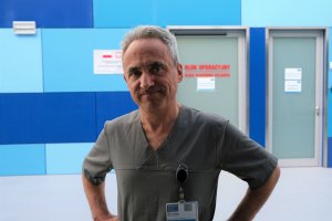 Dr hab. Jerzy Głowiński, kierownik Kliniki Chirurgii Naczyń i Transplantacji USK w Białymstoku