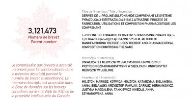 Pierwszy patent UMB w Kanadzie!