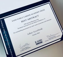 Dr Łukasz Szczerbiński zdobył prestiżową nagrodę EASD dla najlepszej prezentacji młodego naukowca