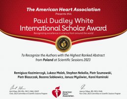 Nagroda 2023 Paul Dudley White International Scholar dla zespołu naukowców z UMB