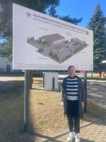 Marija Sniečkutė na kampusie Wydziału Inżynierii Zarządzania Politechniki Białostockiej 