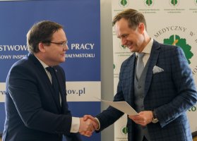 Uniwersytet Medyczny w Białymstoku podpisał umowę o współpracy z Państwową Inspekcją Pracy