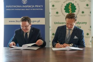 Uniwersytet Medyczny w Białymstoku podpisał umowę o współpracy z Państwową Inspekcją Pracy