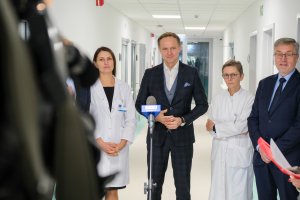 E2 - z wizytą medialną w nowych przestrzeniach szpitalnych przy ul. Żurawiej