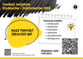 Fundusz Inicjatyw Studentów i Doktorantów UMB EDYCJA 2026