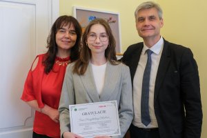 STER NAWA scholarship holders received diplomas from Vice-Rector Adrian Chabowski STER NAWA scholarship holders received diplomas from Vice-Rector Adrian Chabowski