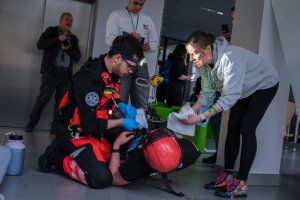 Symulacja trudnej akcji ratunkowej – dla studentów to ćwiczenia przed Mistrzostwami Polski