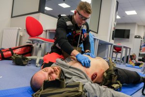 Symulacja trudnej akcji ratunkowej – dla studentów to ćwiczenia przed Mistrzostwami Polski