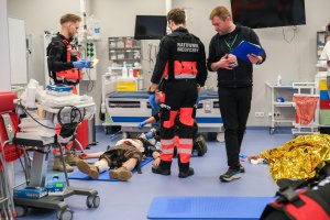 Symulacja trudnej akcji ratunkowej – dla studentów to ćwiczenia przed Mistrzostwami Polski