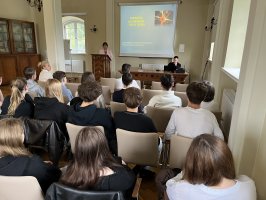 Choroba Alzheimera- dziś i jutro- wykład studenta UMB dla uczniów Zespołu Szkół Katolickich w Białymstoku