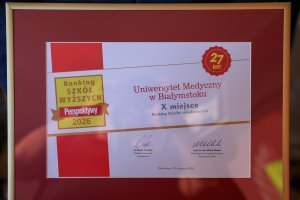 UMB najlepszą uczelnią medyczną w Polsce i w pierwszej dziesiątce wszystkich uczelni akademickich