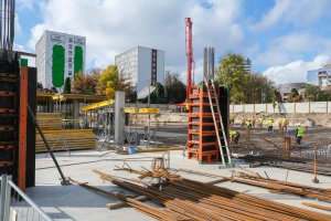 Kamień węgielny pod blok poradni UDSK wmurowany Kamień węgielny pod blok poradni UDSK wmurowany