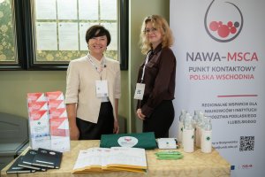 Przedstawiciele Punktu Kontaktowego MSCA Polska Wschodnia na Dniu Umiędzynarodowienia NAWA