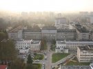 Uniwersytecki Szpital Kliniczny przed modernizacją (wejście główne od strony ul. Marii Skłodowskiej – Curie)