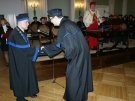 Awanse naukowe 2013 r., gratuluje dziekan prof. Sławomir Terlikowski,  fot. Wojciech Więcko