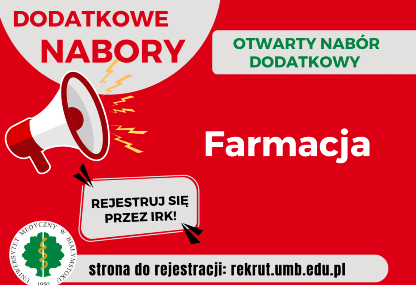 Link: Rusza dodatkowy nabór na kierunek FARMACJA