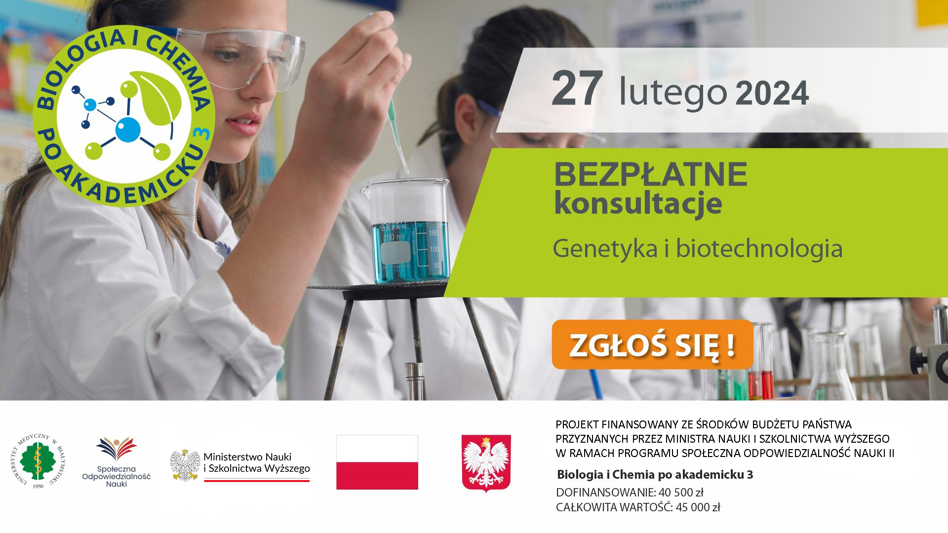 Konsultacje w dniu 27 lutego 2024 Genetyka i biotechnologia