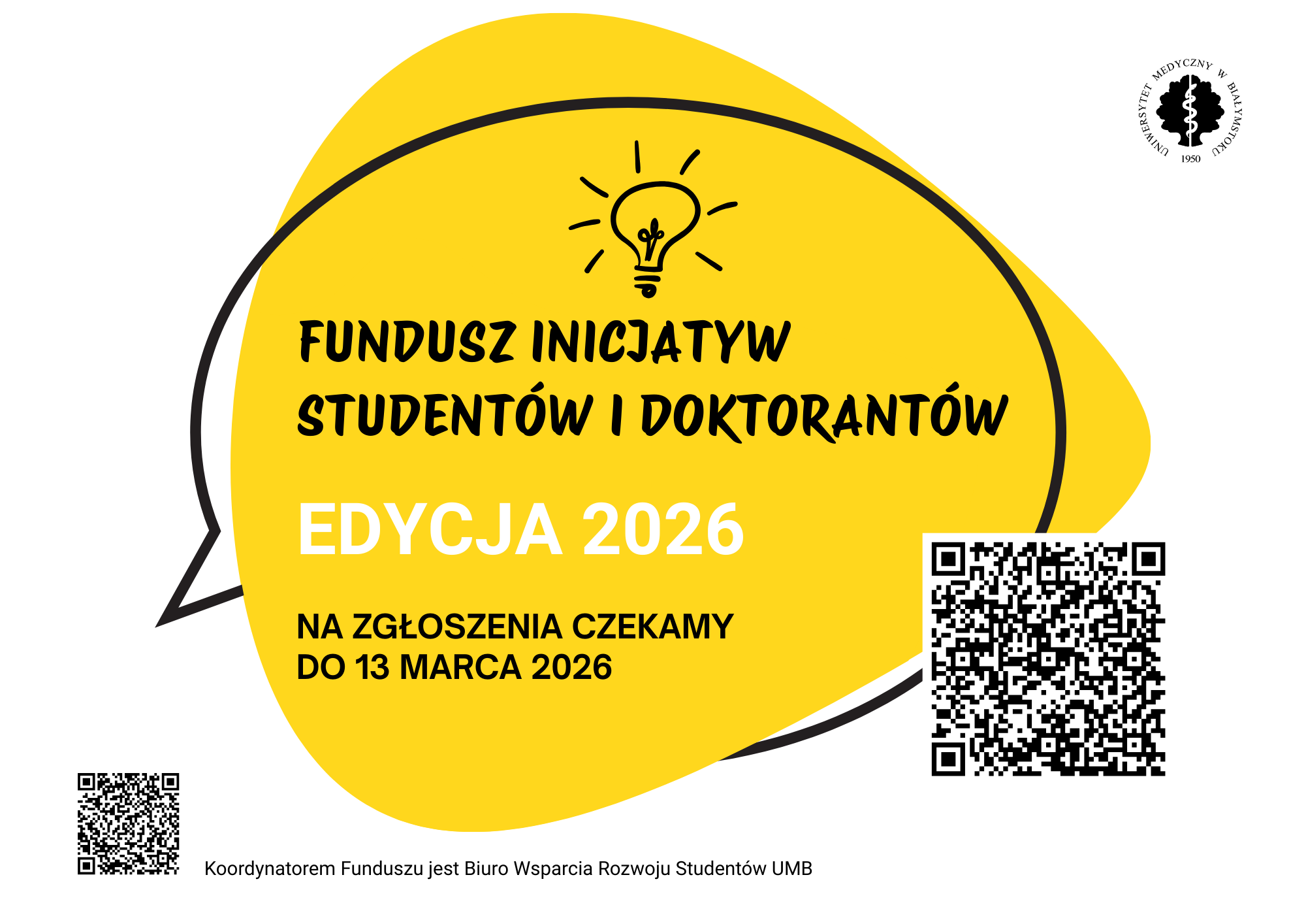 Link: Fundusz Inicjatyw Studentów i Doktorantów UMB EDYCJA 2026